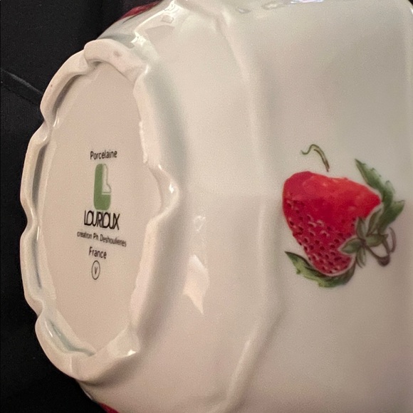 Louis Lourioux "Strawberry" collection, created by Philippe Deshoulières 1 Bowl - Picture 10 of 16